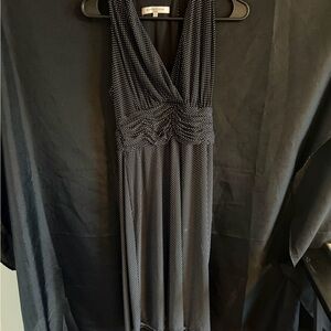 Evan Picone Black and White Maxi Dress